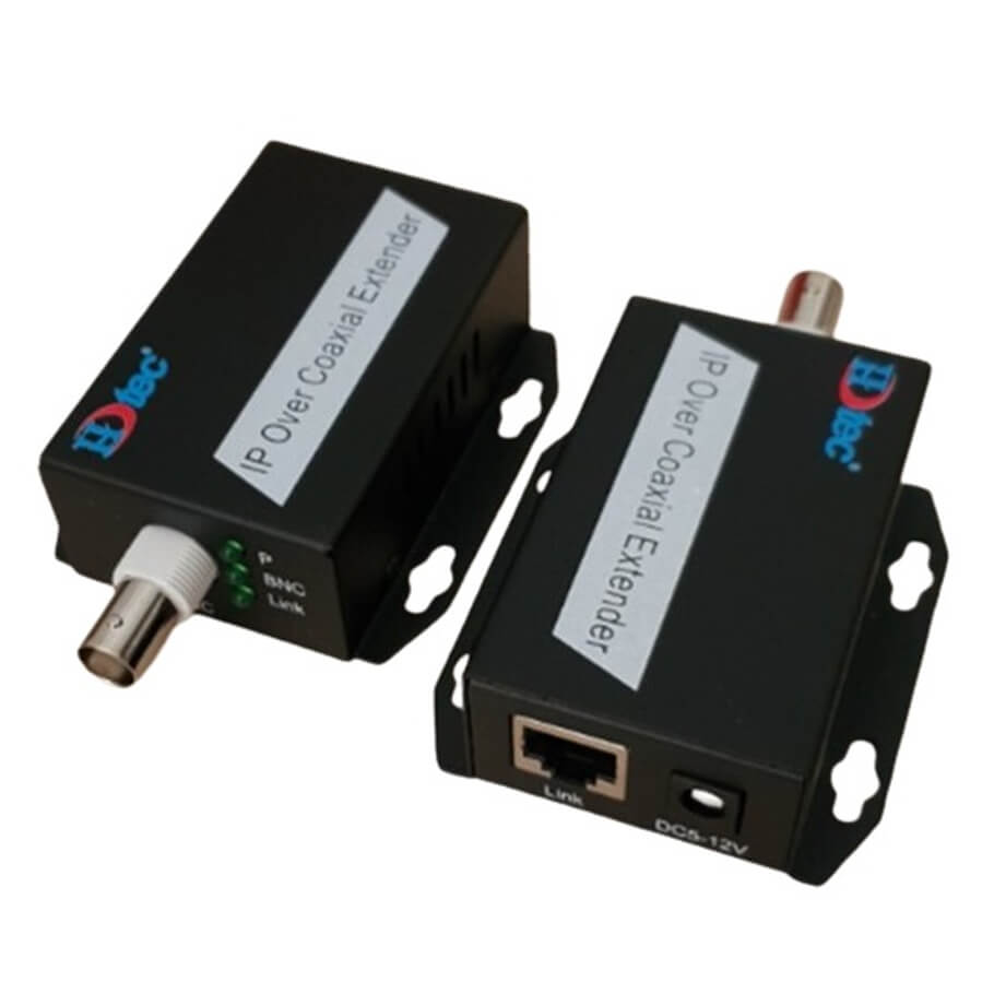 Bộ chuyển đổi cáp đồng trục sang RJ45 HDTEC Ethernet Converter (300m)